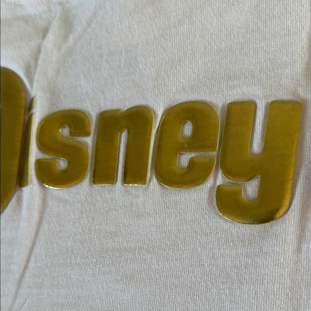 Disney World Spirit Jersey pale pink/gold Long Sleeve Tee sz M - Picture 12 of 17